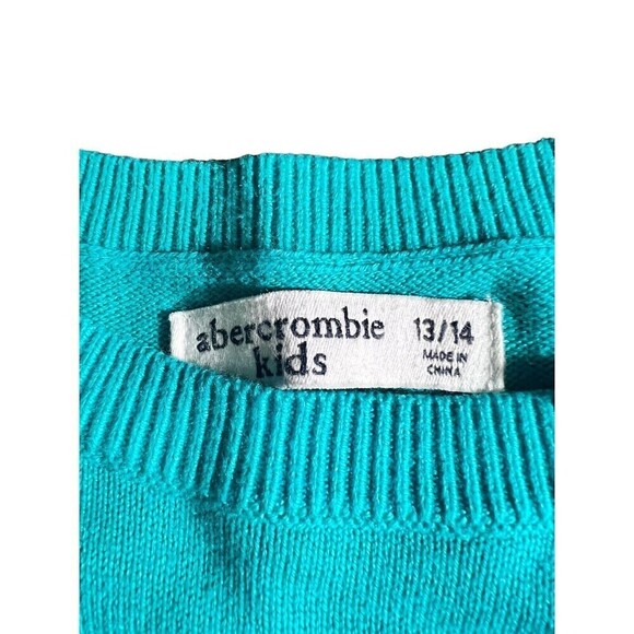 ABERCROMBIE Kids Girls Tie Dye THRIVING Logo Hoodie Sweatshirt Sz 13/14 - Picture 6 of 8